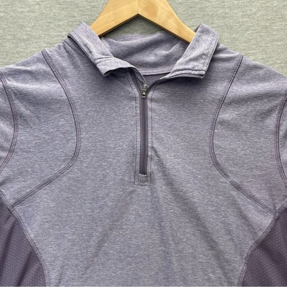 Champion Womens 1 4 Zip Purple Pullover Size Xl Long Sleeve - Picture 2 of 10